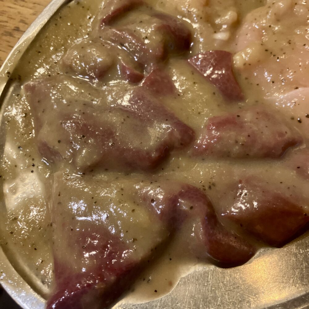 溝ノ口「二の鉄」料理_レバー