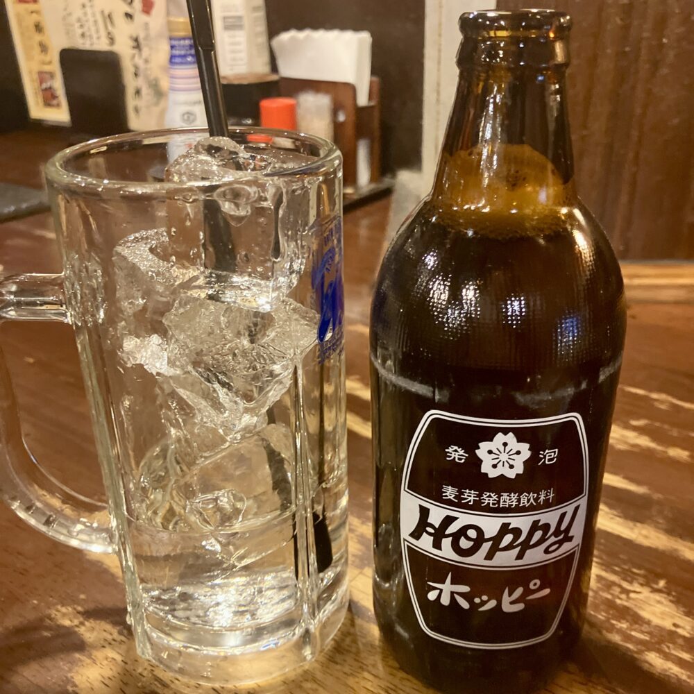 溝ノ口「二の鉄」ドリンク_ホッピー_なか